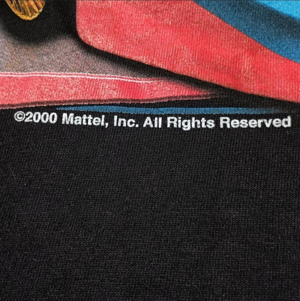 2000 Vintage Mattel Hotwheels Toy Race Car Nascar Hotrod Racing T-shirt - Picture 4 of 5